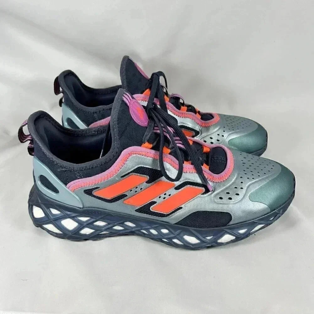 Adidas Web Boost Size 8.5 Men’s Running Gray Shoes Lifestyle Athleisure Athletic